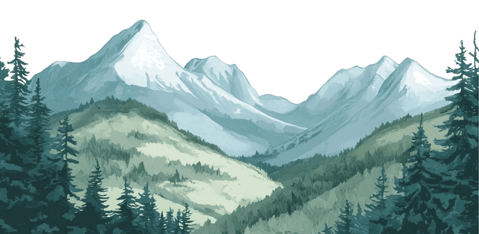 Eco-luxury community illustration